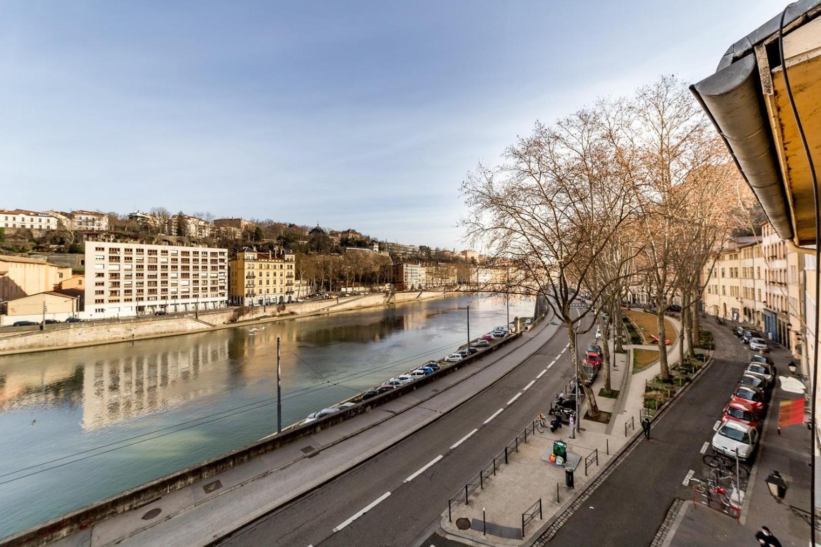 Apartamento Loft Mezzanine Vue Incroyable Saone Lyon Exterior foto